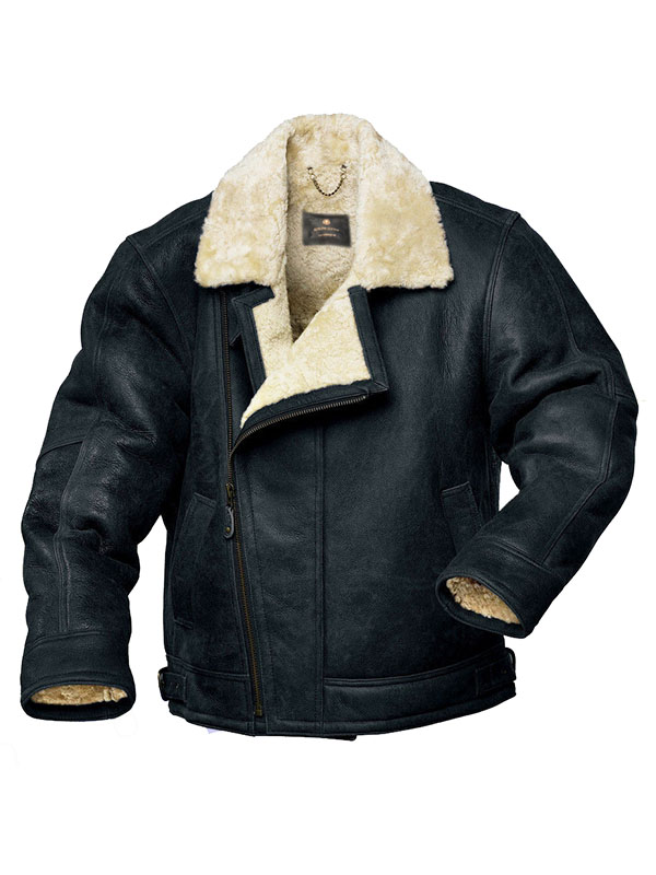 B3 Aviator Flight Bomber Sheepskin Leather Jacket