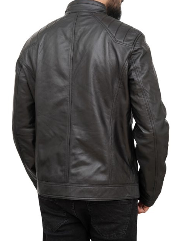 Black Leather Moto Jacket