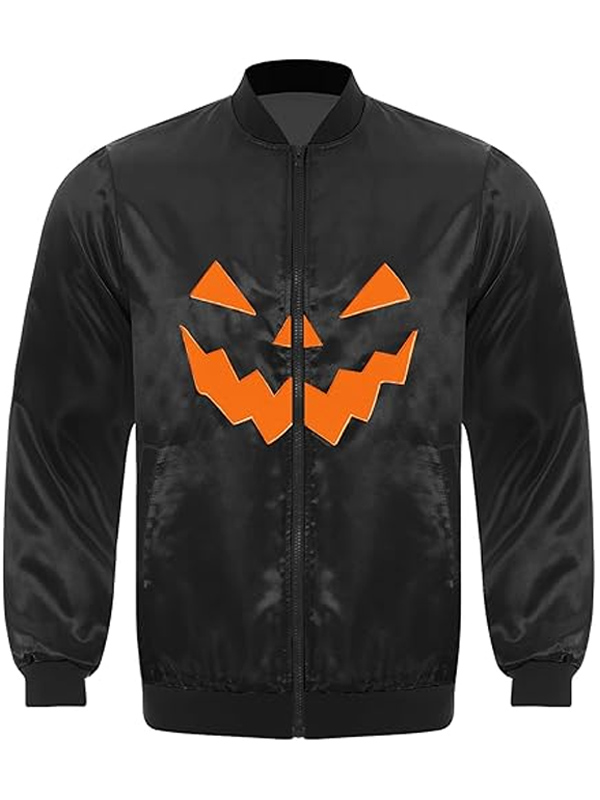 Shop Black Satin Pumpkin Jacket