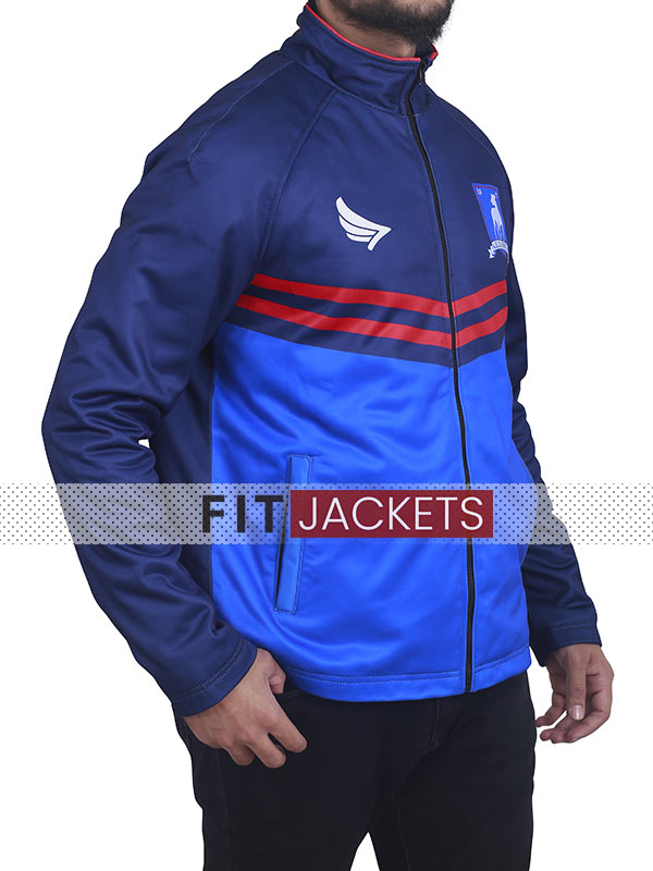 Mens Coach Blue Track Jacket