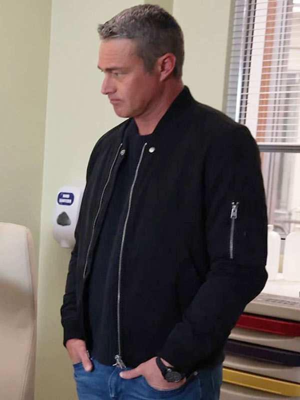 Taylor Kinney Chicago Fire S01 Black Bomber Jacket