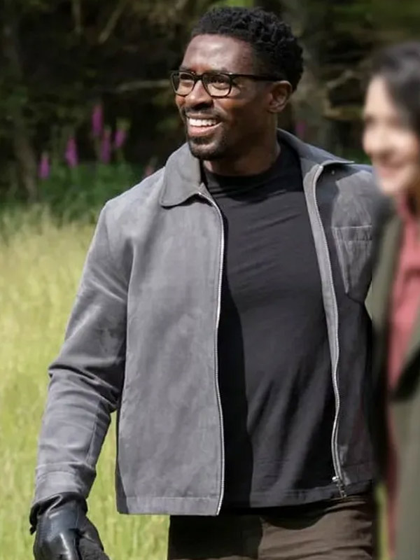 TV Series Mayfair Witches 2025 Tongayi Chirisa Grey Jacket