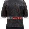 Distressed Leather Brown Motorcycle Jacket Mens
