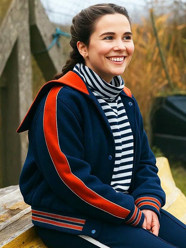 Such Brave Girls 2025 Lizzie Davidson Blue Varsity Jacket
