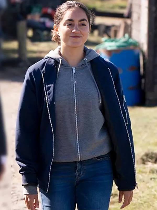 Lynley 2025 Sofia Barclay Blue Bomber Jacket