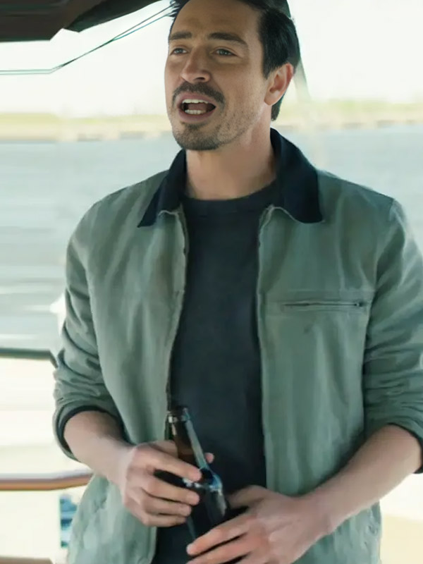 Mayfair Witches 2025 Sam Larkin Green Cotton Jacket