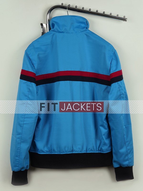 Mens Blue Bomber Jacket