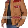 Mens Brown Leather Moto Jacket