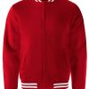 Red Varsity Bomber Jacket