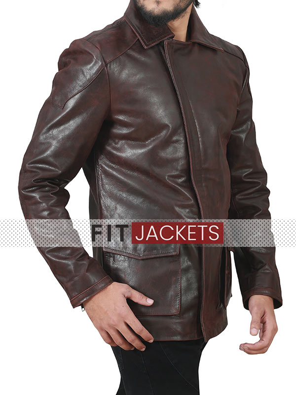 Mens Dark Brown Leather Jacket