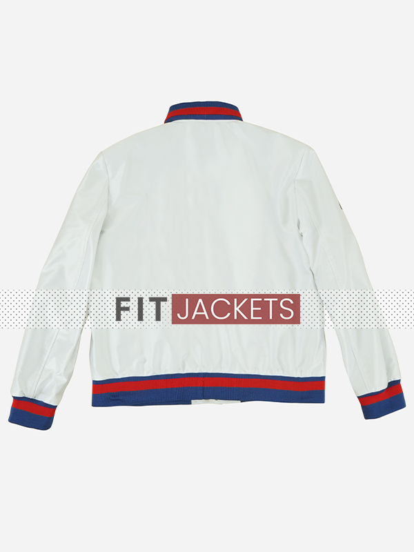 Giants Starter White Varsity Jacket Mens