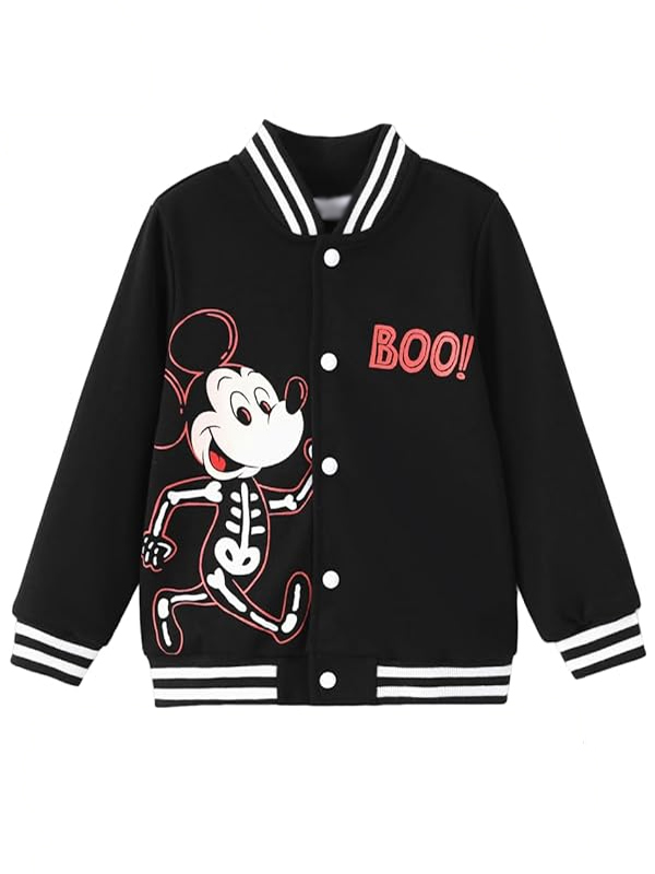 Shop Mickey Skeleton Varsity Jacket