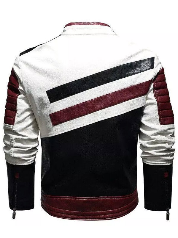 Men's Retro Leather Moto Jacket