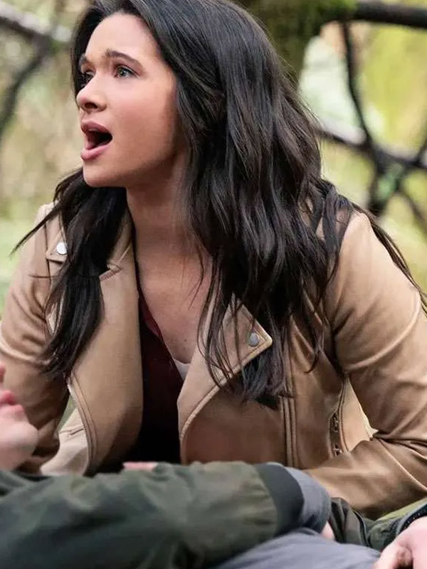 Providence Falls Katie Stevens Brown Leather Jacket