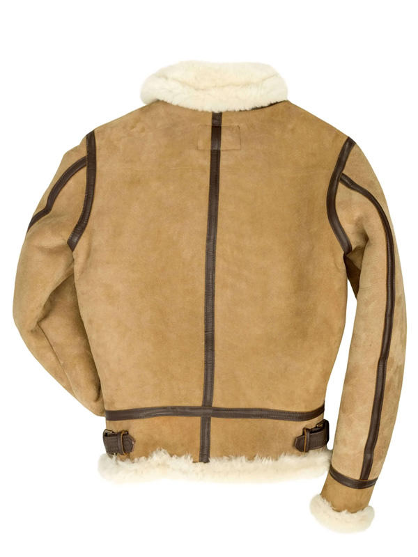 B3 Aviator Brown Leather Shearling Jacket