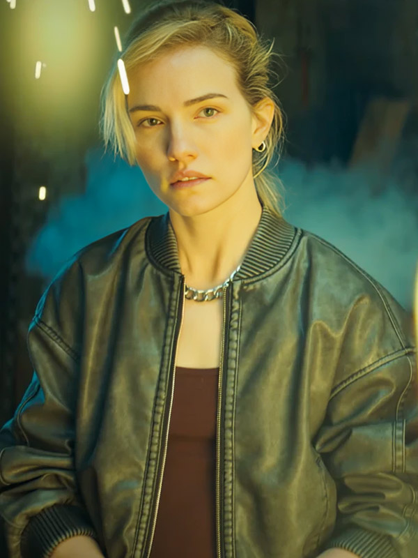 Willa Fitzgerald Relay Black Leather Jacket