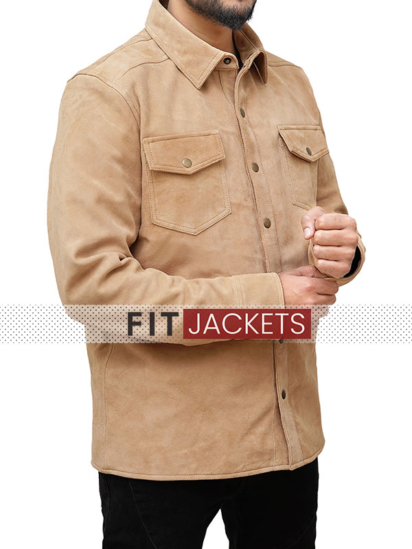 Suede Leather Jacket For Mens