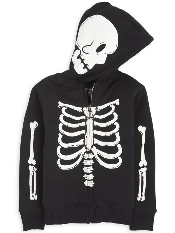 Shop Skeleton Zip up Hoodie
