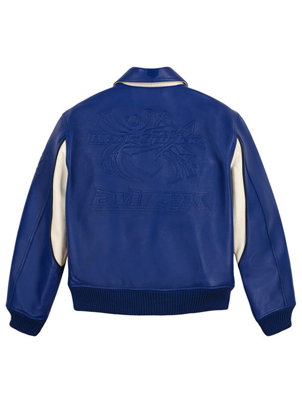 Mens Racing Style Avirex Leather Jacket