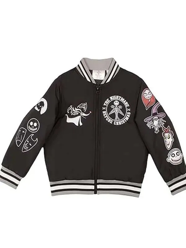 Buy The Nightmare Before Christmas King Jack Bomber Varsity Jacket for Men and Women