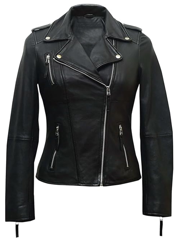 Black Leather Motorcycle Jacket