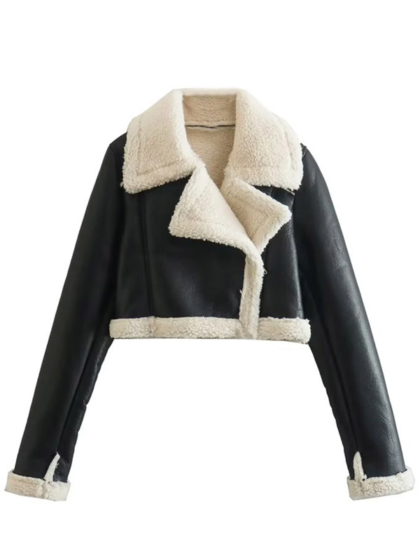 Aviator Sheepskin Sherpa Lined Leather Jacket