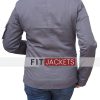 Womens Gray Slim Fit Cotton Jacket