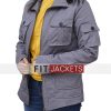 Women Gray Cotton Jacket