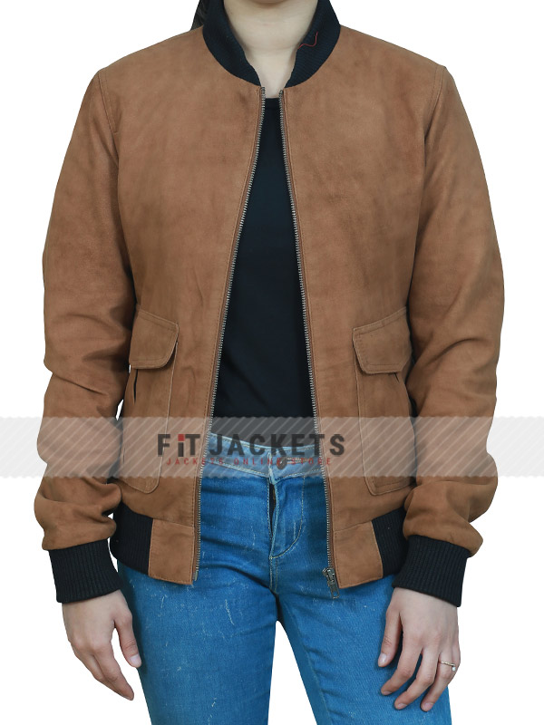 Brown Suede Leather Jacket