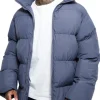grey puffer jacket
