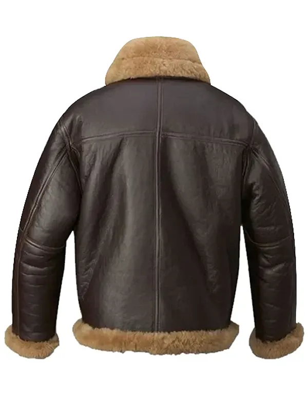 Mens Brown Leather Bomber Jacket