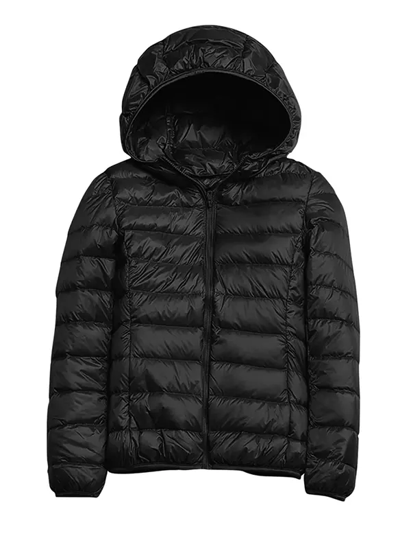 women's hooded puffer jacket